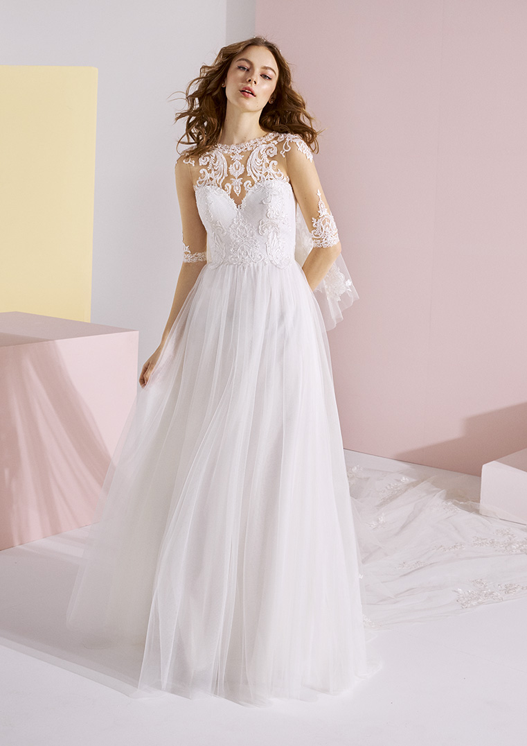 Pronovias 2020 White One Essentials Bridal Collection | Arabia Weddings