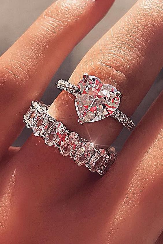 Heart Shaped Engagement Rings Arabia Weddings