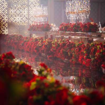 A Romantic Red and White Indian Wedding in Dubai