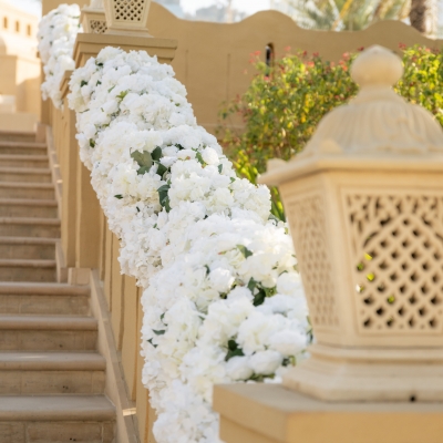 A White Persian Wedding Dream in Dubai