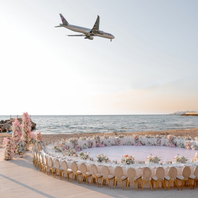 A Seaside Pastel Wedding in Lebanon