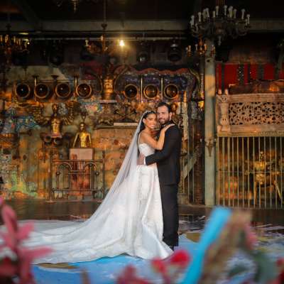 حفل زفاف رومانسي فاخر في لبنان