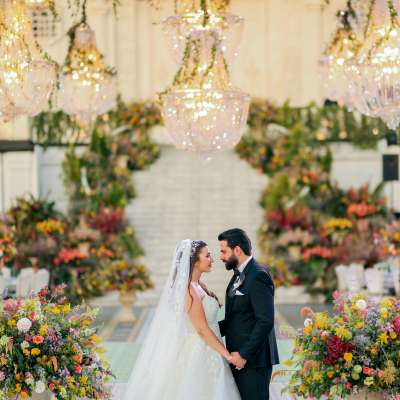 A Bridgerton-Inspired Wedding in Lebanon
