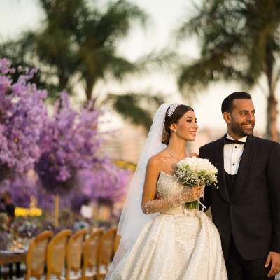 A Purple Garden Wedding in Lebanon