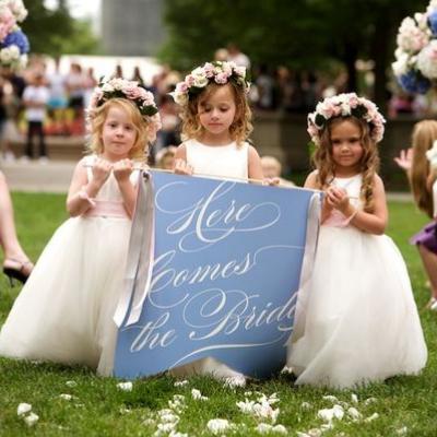 Section on Flower Girls fashion and wedding etiquette