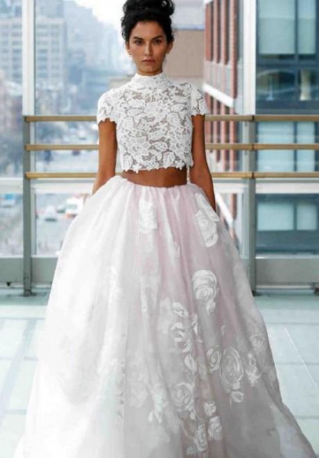 Beautiful Two Piece Wedding Dresses for The Trendy Bride of 2019