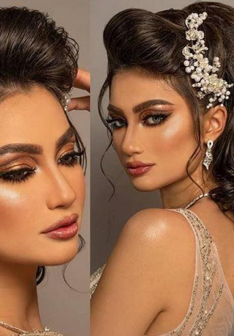 Glamorous Bridal Hairstyles Perfect For The Khaliji Bride