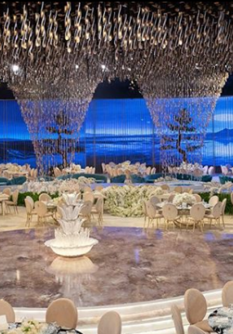 حفل زفاف بثيم حلم بلا نهاية في الدوحة من تنظيم لو ماريج