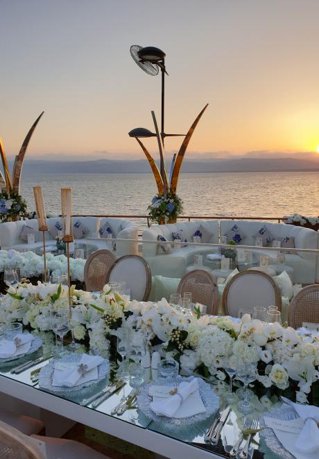 Shades of Blue Wedding at Jordan&#039;s Dead Sea