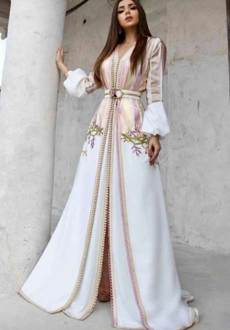 White Bridal Abaya 5