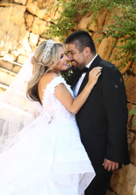 حفل زفاف جويس ورالف في لبنان