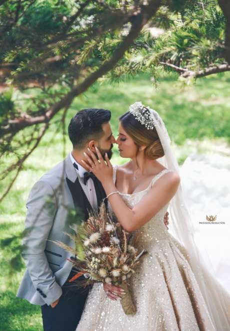 حفل زفاف رومانسي كلاسيكي في لبنان