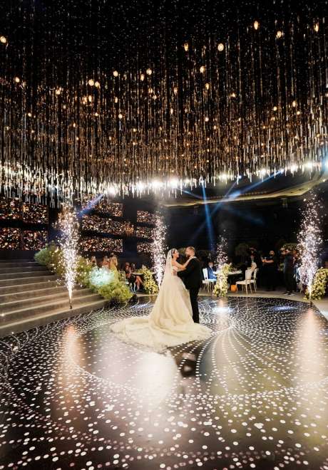 A Shimmering Wedding Night in Lebanon