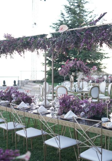 حفل زفاف بثيم الحديقة في لبنان