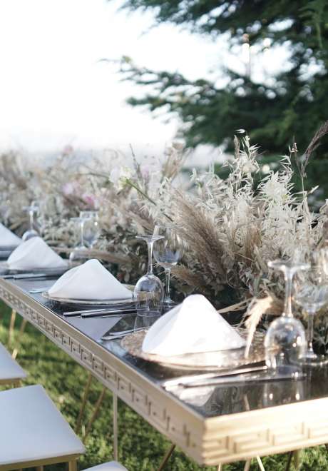 حفل زفاف بثيم الحديقة في لبنان