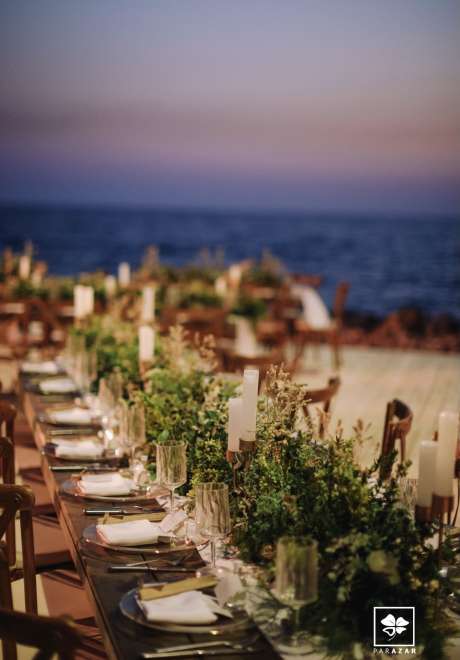 حفل زفاف نادية وإبراهيم على الشاطئ في لبنان 