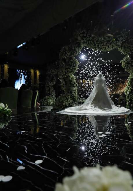 An Opulent Magical Garden Wedding in Doha