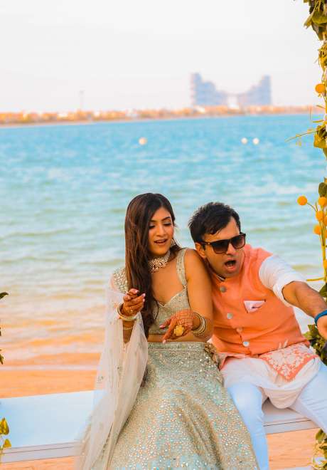 حفل زفاف هندي ممتع ومليء بالألوان في دبي