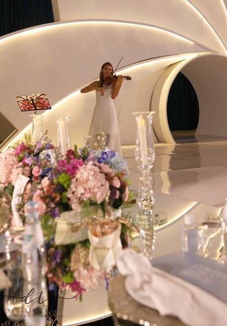 حفل زفاف بألوان الباستيل في الدوحة