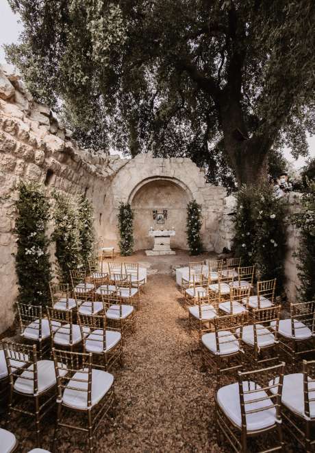 حفل زفاف خيالي في الهواء الطلق في لبنان 