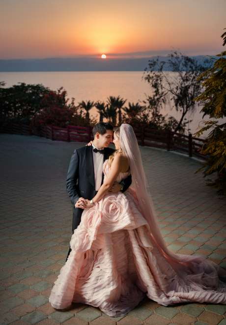 A Seaside Pink Wedding at The Dead Sea