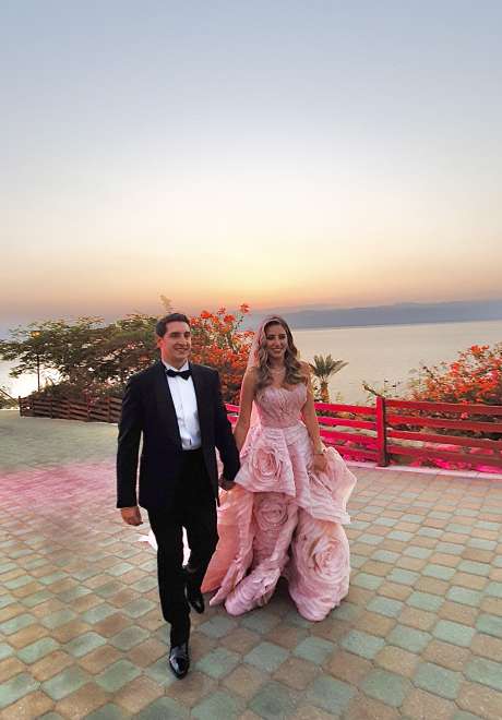 A Seaside Pink Wedding at The Dead Sea