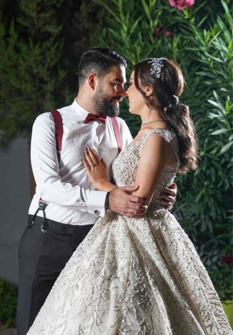 حفل زفاف بدرجات اللون البنفسجي في عمّان 