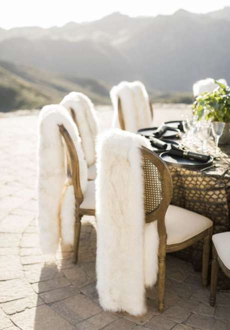 Winter Wedding Chair Decorations You'll Love