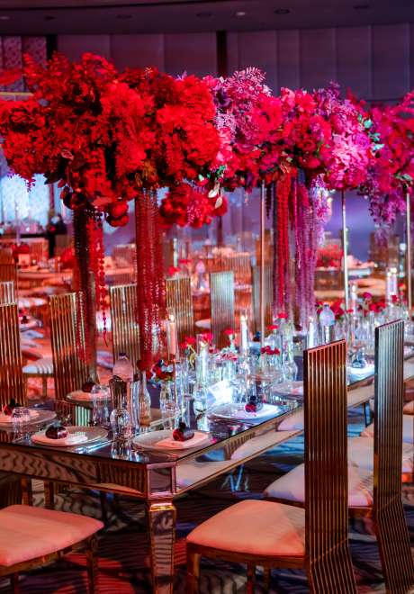 A Romantic Red Wedding in Dubai