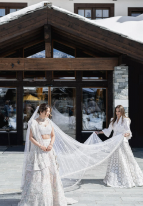 حفل زفاف هندي فاخر في سويسرا