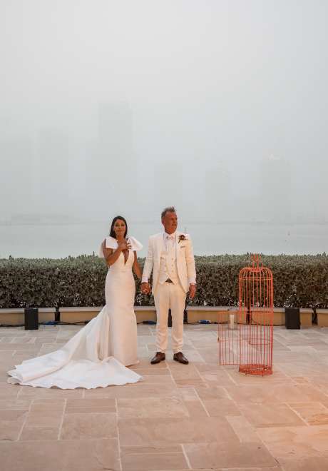 حفل زفاف رومانسي في دبي
