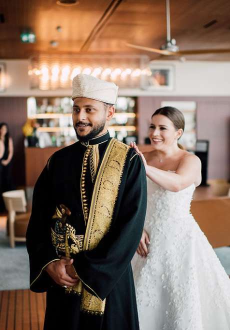 A Culturally-Mixed Black & White Destination Wedding in Dubai