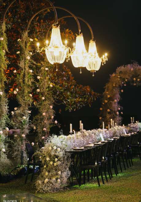 حفل زفاف مزين بأزهار الجيبسوفيلا في لبنان