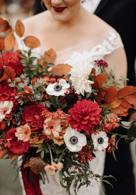 Lovely Fall Bridal Bouquets
