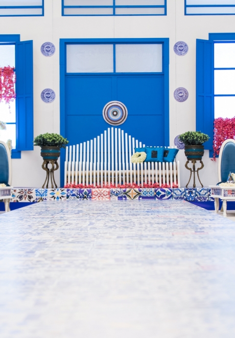 A Santorini Inspired Henna Night in Qatar