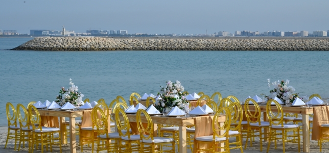 حزمة الزفاف البلاتينية في ادرس بيتش ريزروت البحرين