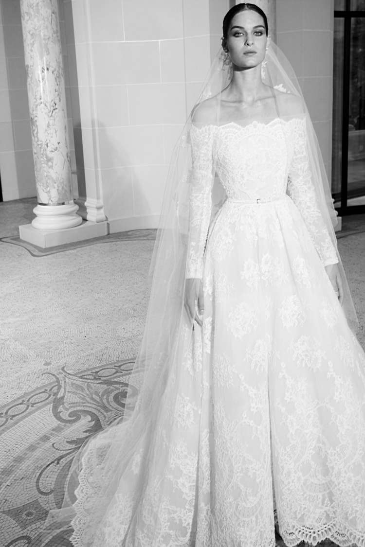 elie saab black wedding dress