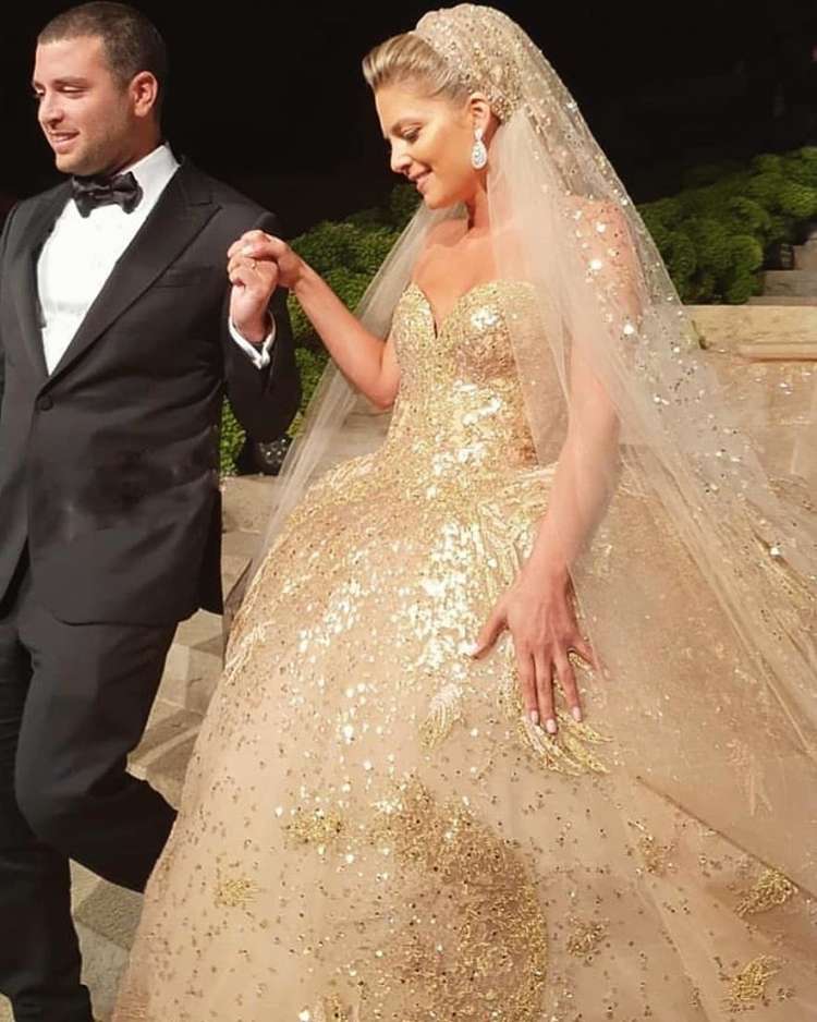 elie saab son wedding dress