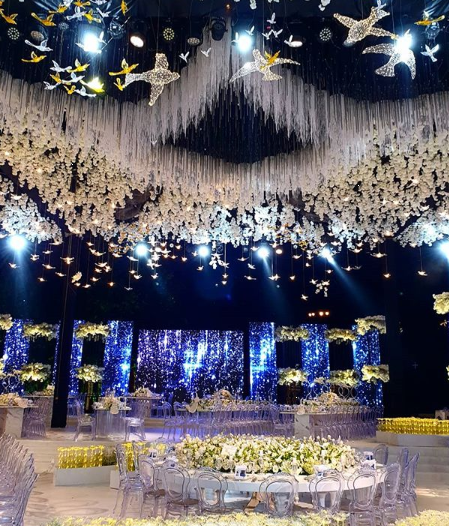 حفل زفاف باللون الأبيض من تنظيم محمد صفدية