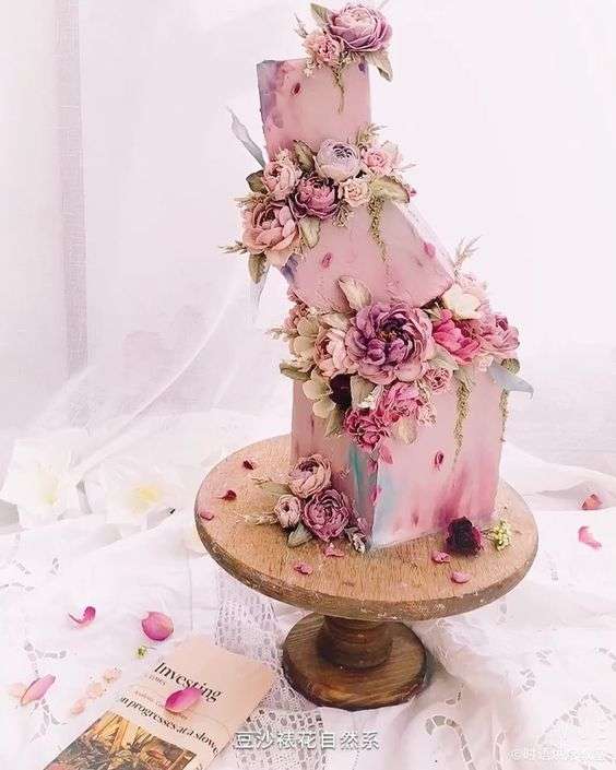 2-Tier Pink and White Roses Engagement Cake – Cakes All The Way