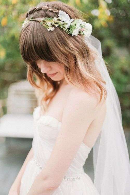 Bridal Hairstyles For Brides with Medium Length Hair