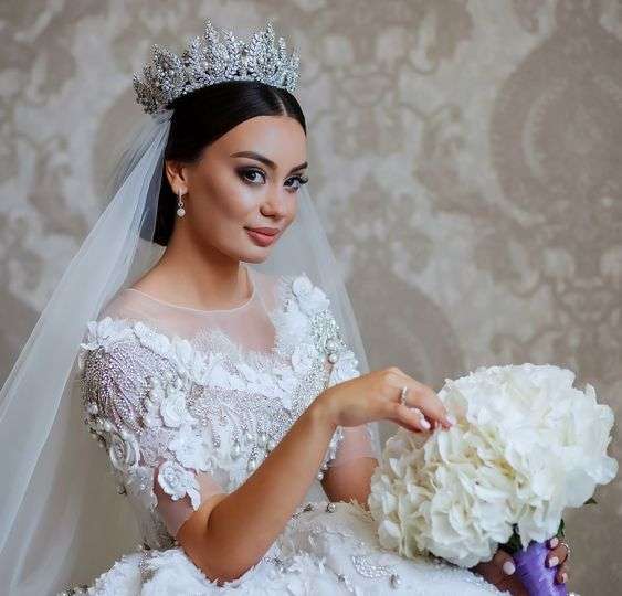 20 SwoonWorthy Wedding Hairstyles with Tiara and Veil