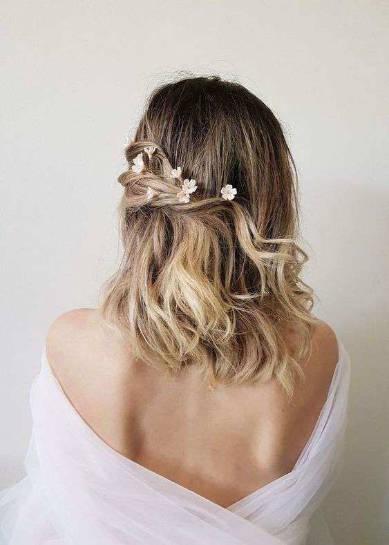 Beautiful Bridal Hairstyles For Short Hair