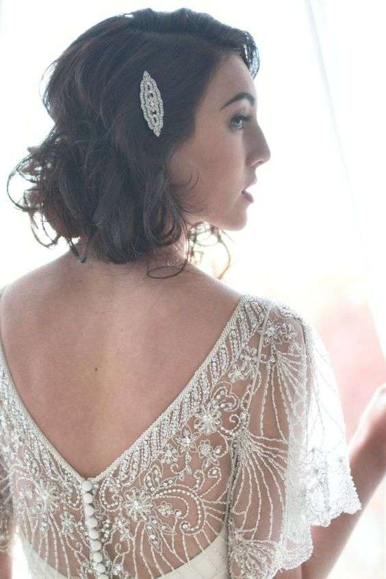 Beautiful Bridal Hairstyles For Short Hair