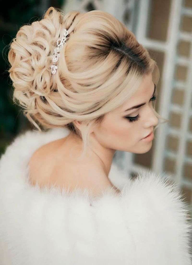 Beautiful Wavy and Curly Bridal Hairstyles