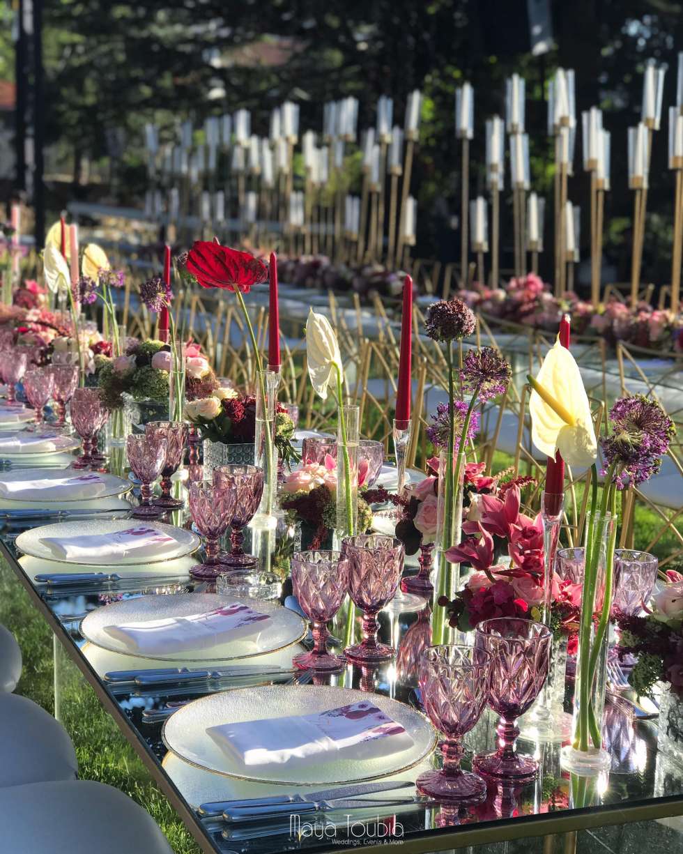 An Outdoor Mountain Wedding by Maya Toubia in Lebanon