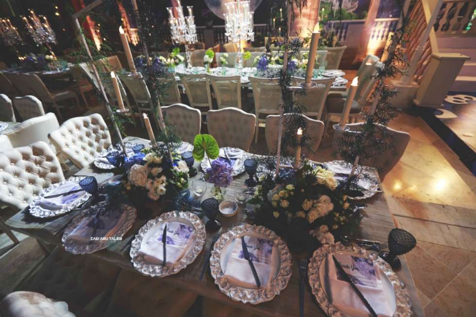 حفل زفاف من وحي جمال منتصف الليل في عمان