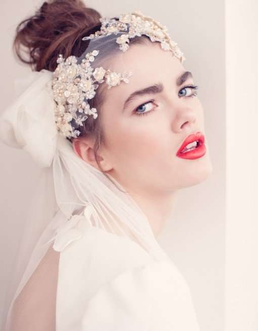 Complete Your Bridal Look with Jannie Baltzer&#039;s Wedding Headpieces