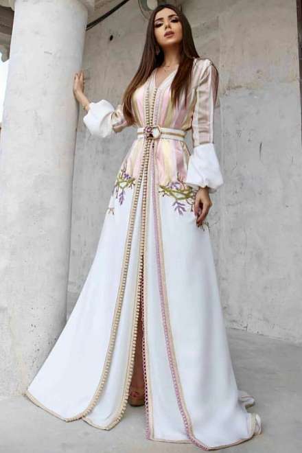 White Bridal Abaya 5