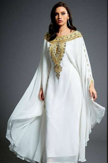 White Bridal Abayas | Arabia Weddings